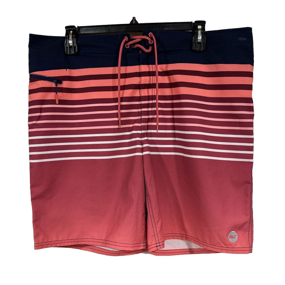 Vineyard Vines Surf Lodge Board Shorts Mens Size 40 Drawstring Hook Loop Closure